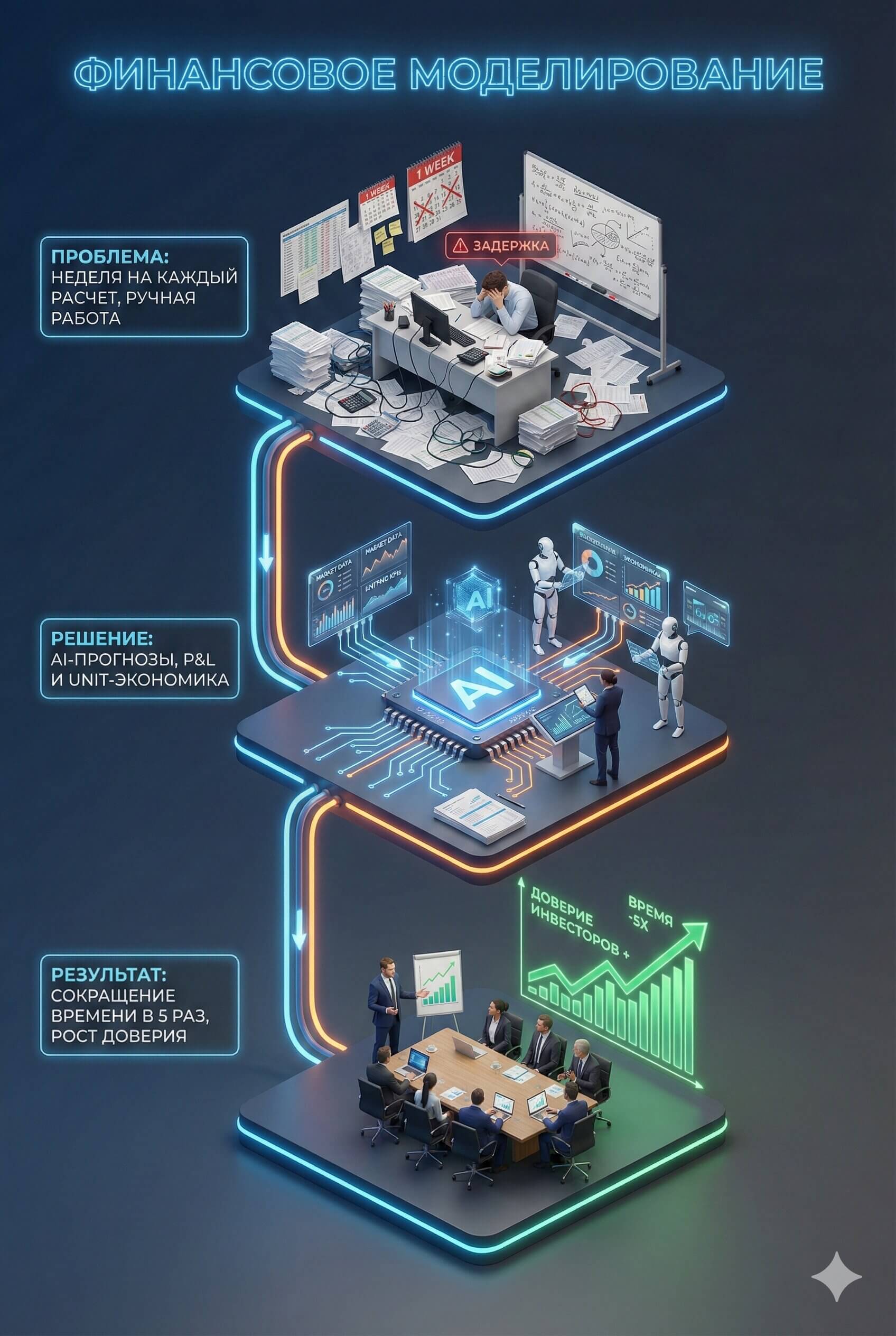 AI-автоматизация финансового моделирования и бизнес-прогнозов