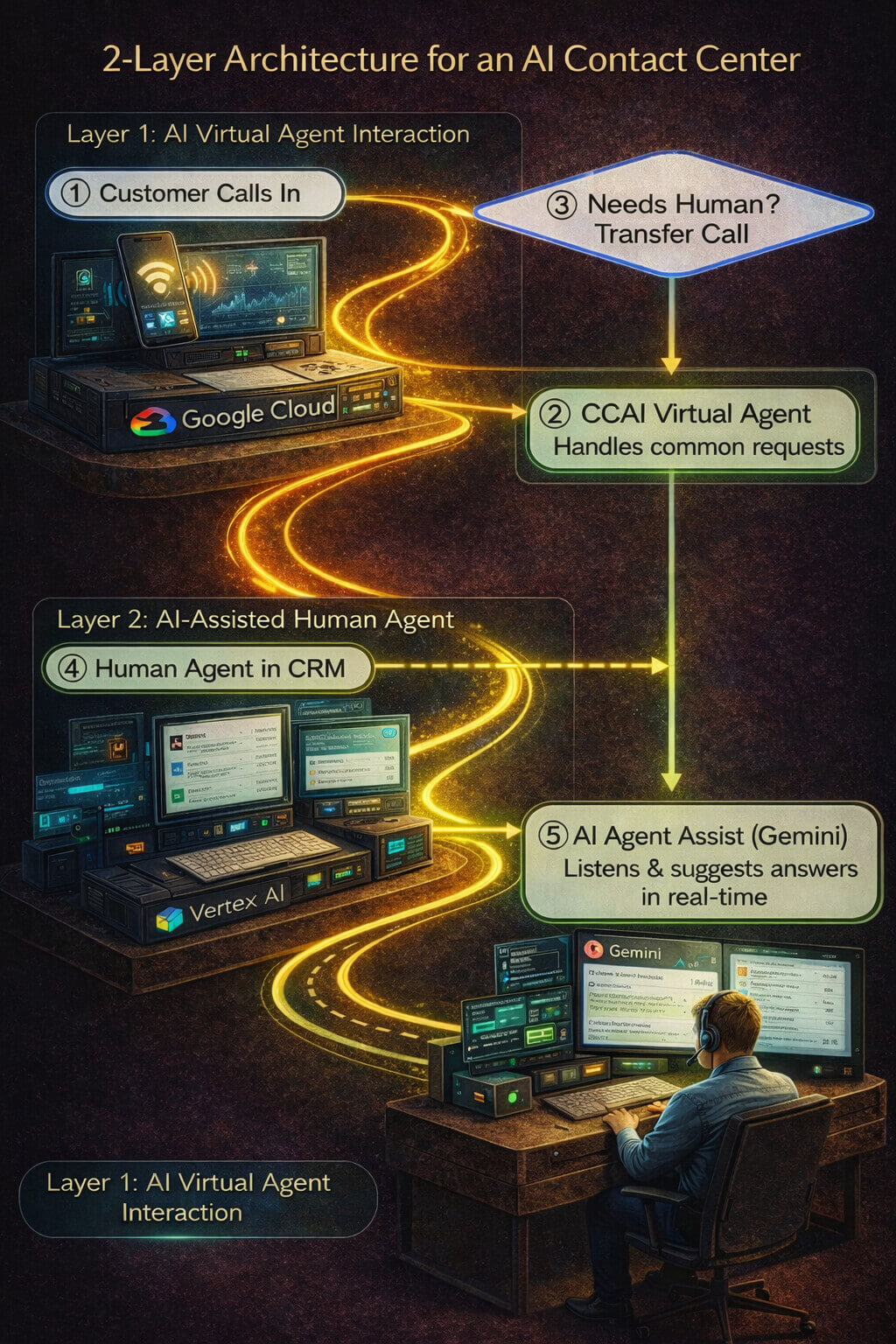 Контакт центр с ИИ подсказки оператору в CRM