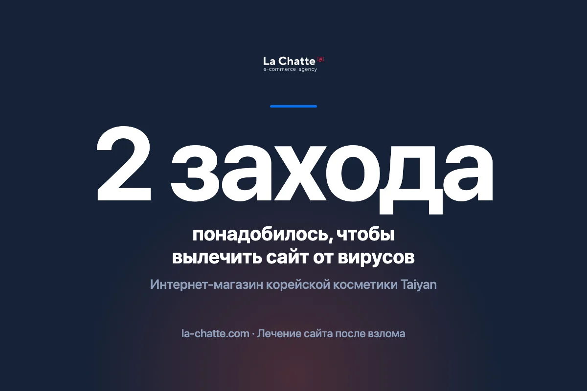 Взлом интернет-магазина Taiyan: вылечили сайт со второго раза
