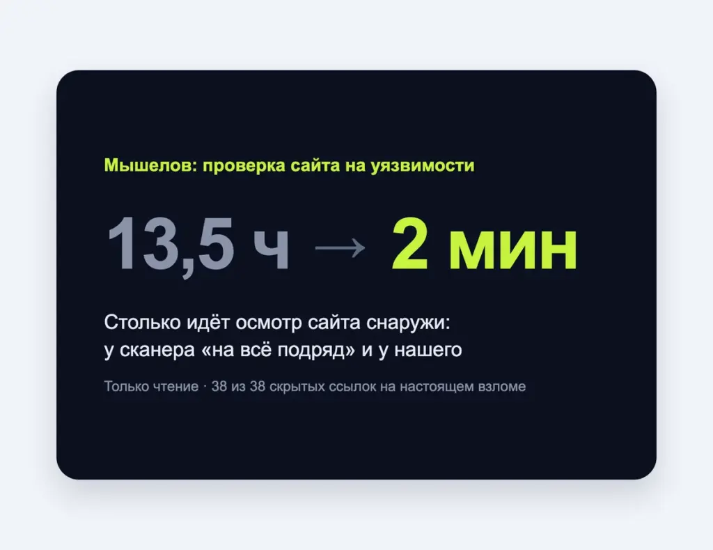 Сканер уязвимостей сайта «Мышелов»: свой сервис за две недели