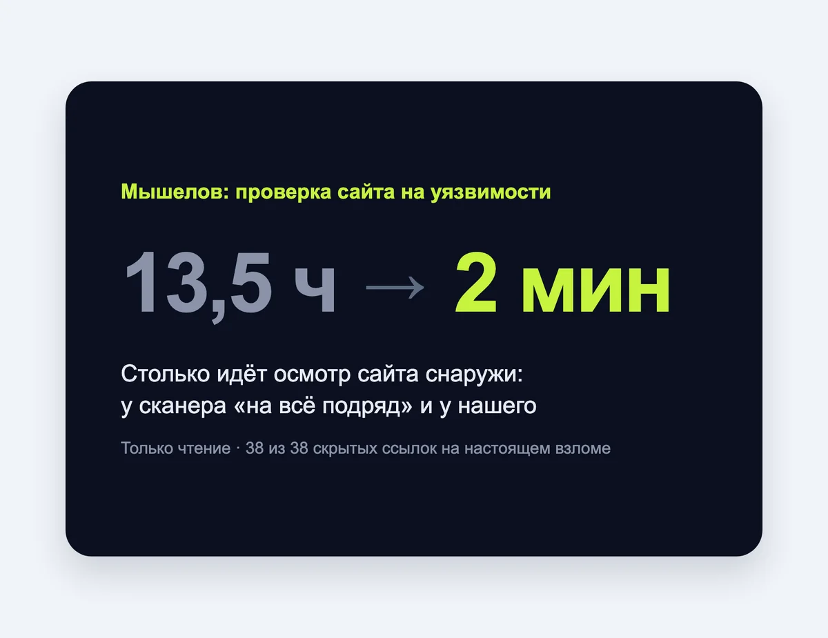 Сканер уязвимостей сайта «Мышелов»: свой сервис за две недели